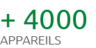 + 4000 appareils