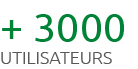 + 3000 utilisateurs
