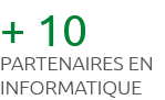 + 10 partenaires en informatique