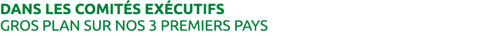 dans les comit s ex cutifs Gros plan sur nos 3 premiers pays