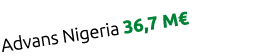 Advans Nigeria 36,7 M€