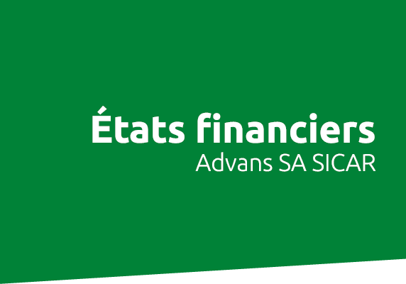  tats financiers Advans SA SICAR