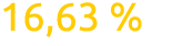16,63 %