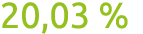20,03 %