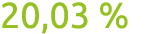 20,03 %