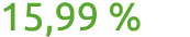 15,99 %