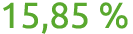 15,85 %
