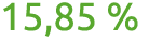 15,85 %