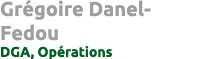 Gr goire Danel-Fedou DGA, Op rations