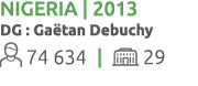 Nigeria | 2013 DG : Ga tan Debuchy 74 634 |  29