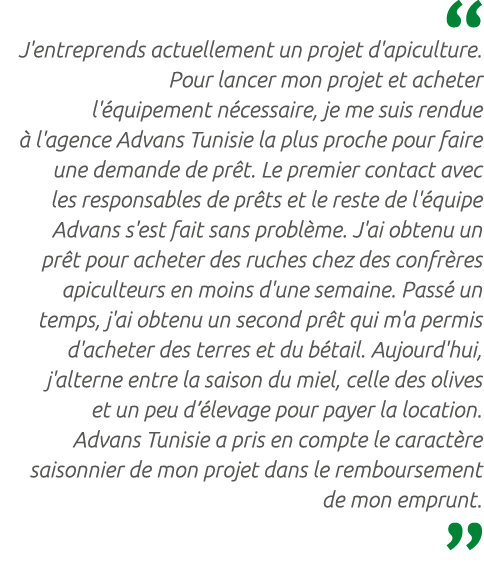  J'entreprends actuellement un projet d'apiculture. Pour lancer mon projet et acheter l' quipement n cessaire, je me ...